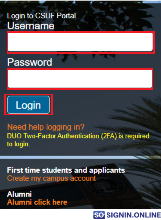 CSUF Portal